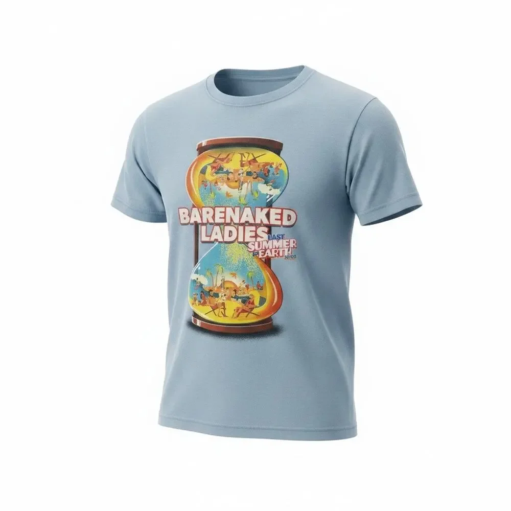 Barenaked Ladies 2023 Tour T-Shirt Last Summer on Earth Concert Blue Large